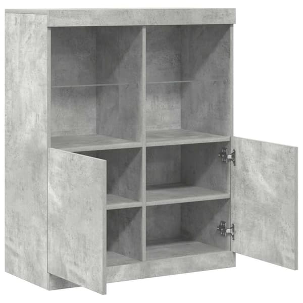 vidaXL Senkki betoninharmaa 81x37x100 cm tekninen puu