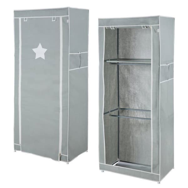 ROBA Little Stars babygarderob - 2 garderober - 1 hylla - Verdigris
