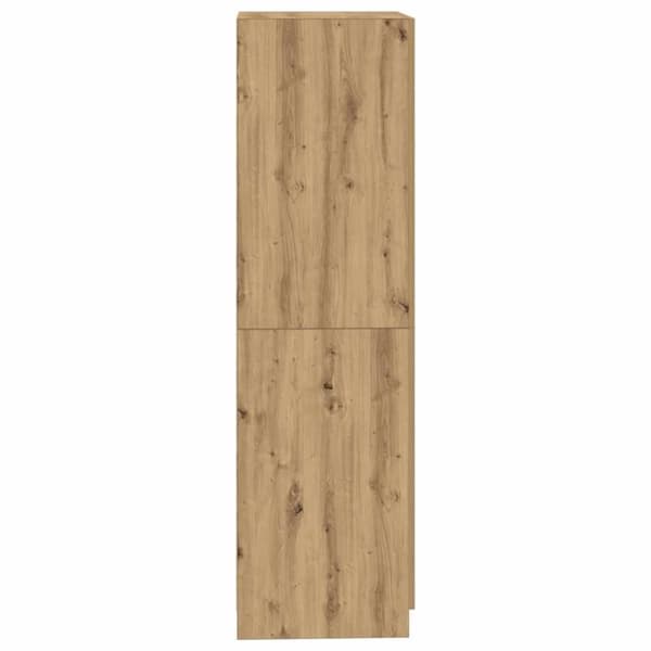 vidaXL Vaatekaappi käsityöläinen tammi 80x52x180 cm lastulevy