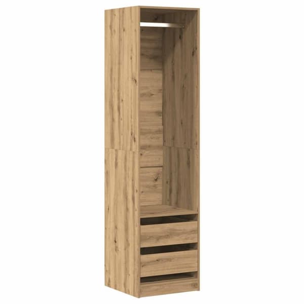 vidaXL Garderob ek 50x50x200 cm konstruerat trä