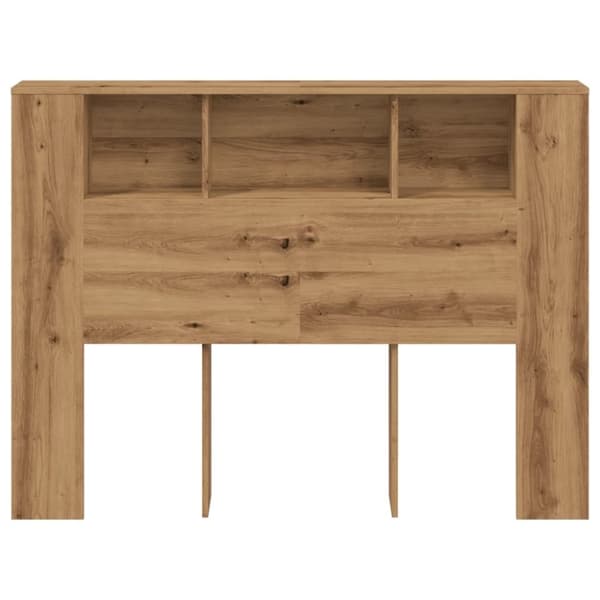 vidaXL sengegavl 140x18,5x102,5 cm konstrueret træ kunsteg