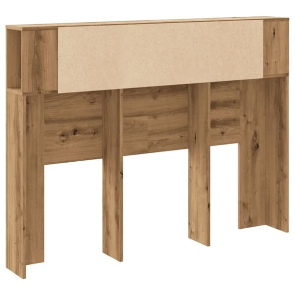 vidaXL sengegavl 140x18,5x102,5 cm konstrueret træ kunsteg