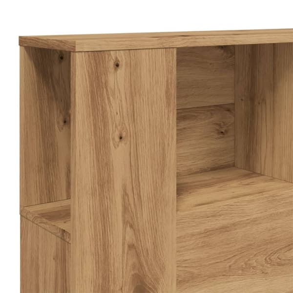 vidaXL sengegavl 140x18,5x102,5 cm konstrueret træ kunsteg