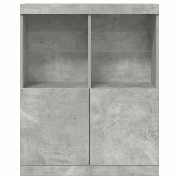 vidaXL Skänk betonggrå 81x37x100 cm konstruerat trä
