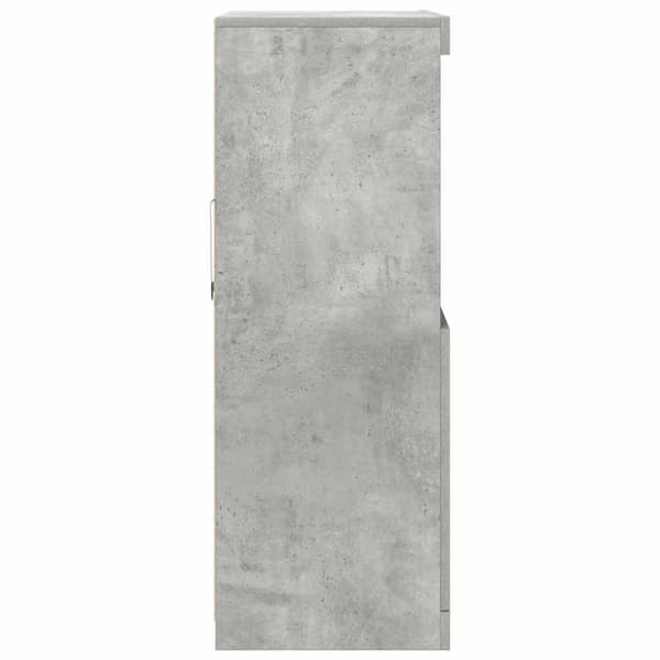 vidaXL Skänk betonggrå 81x37x100 cm konstruerat trä
