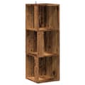 Miniatyrbilde 3 av 11: vidaXL Hjørneskap gammelt tre 33x33x100 cm konstruert tre