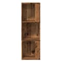 Miniatyrbilde 6 av 11: vidaXL Hjørneskap gammelt tre 33x33x100 cm konstruert tre