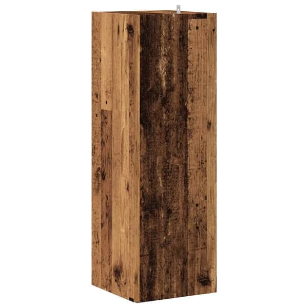 vidaXL Hjørneskap gammelt tre 33x33x100 cm konstruert tre