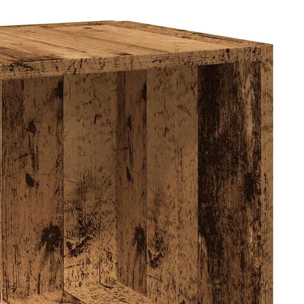 vidaXL Hjørneskap gammelt tre 33x33x100 cm konstruert tre