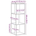 Miniatyrbilde 10 av 11: vidaXL Hjørneskap gammelt tre 33x33x100 cm konstruert tre