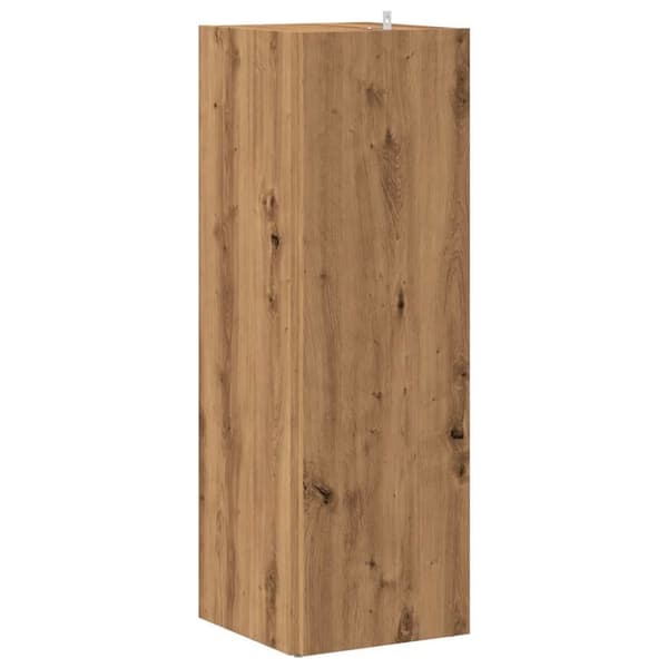 vidaXL Hörnskåp hantverksmässig ek 33x33x100 cm konstruerat trä