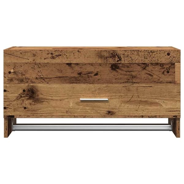 vidaXL garderobe, gammel trælook, 70x32,5x35 cm, konstrueret træ