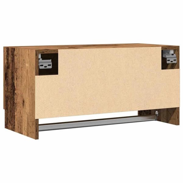vidaXL garderobe, gammel trælook, 70x32,5x35 cm, konstrueret træ
