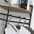 Miniatyrbild 8 av 8: Etagère penderie d'angle H175 cm - LEXIE