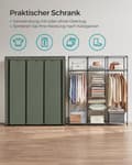 Miniatyrbillede 3 af 9: Garderobe - Stof garderobe - foldning - med tøjstænger