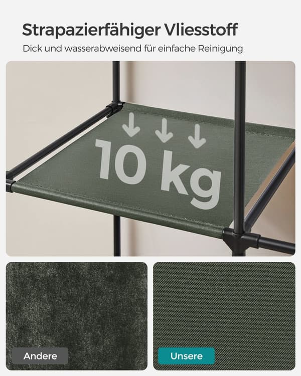 Garderobe - Stof garderobe - foldning - med tøjstænger
