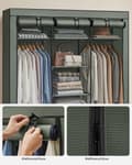 Miniatyrbillede 8 af 9: Garderobe - Stof garderobe - foldning - med tøjstænger