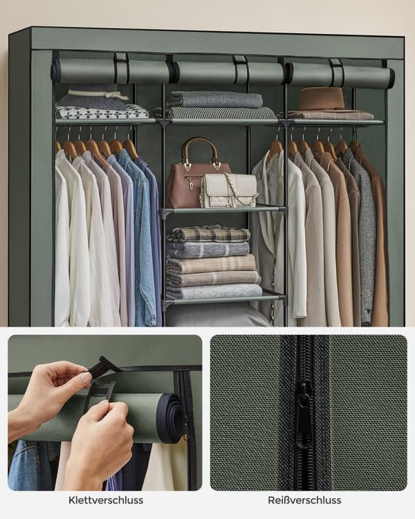 Garderobe - Stof garderobe - foldning - med tøjstænger