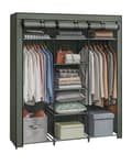 Miniatyrbillede 9 af 9: Garderobe - Stof garderobe - foldning - med tøjstænger