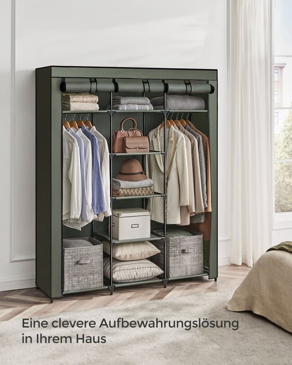 Garderobe - Stof garderobe - foldning - med tøjstænger