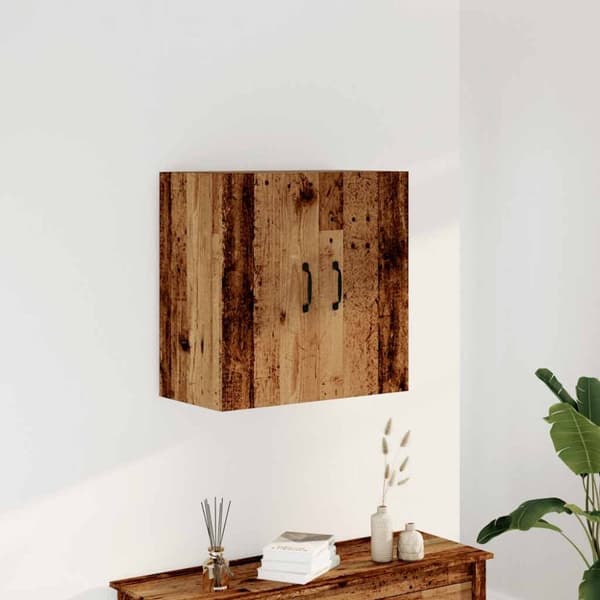 vidaXL Veggskap gammelt tre 60x31x60 cm konstruert tre