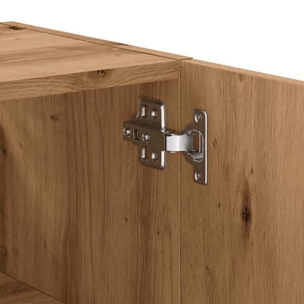 vidaXL Veggskap artisan eik 60x31x60 cm konstruert tre