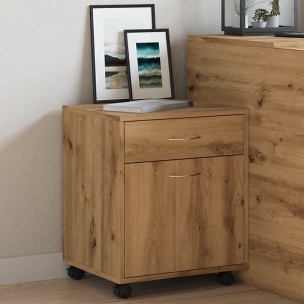 vidaXL rullebord 45x38x54 cm konstrueret træ kunsteg