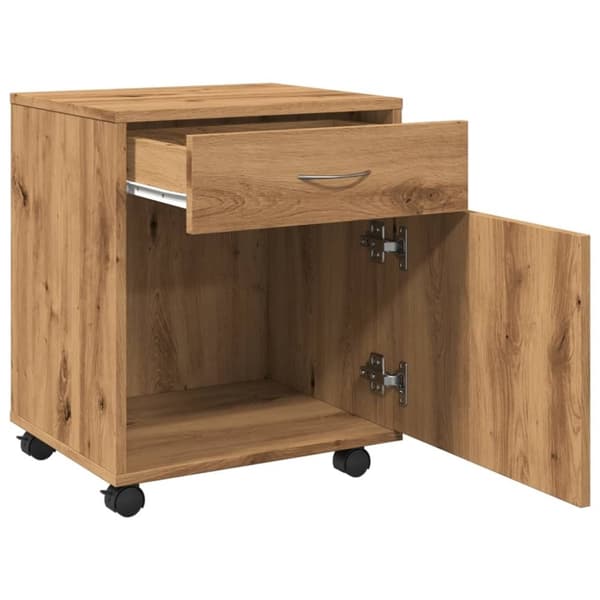 vidaXL rullebord 45x38x54 cm konstrueret træ kunsteg