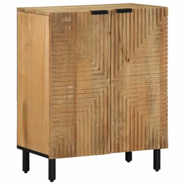 vidaXL skænke 3 stk. 60x33x75 cm massivt mangotræ brun