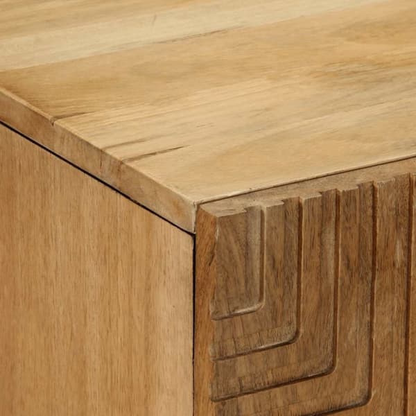 vidaXL skænke 3 stk. 60x33x75 cm massivt mangotræ brun