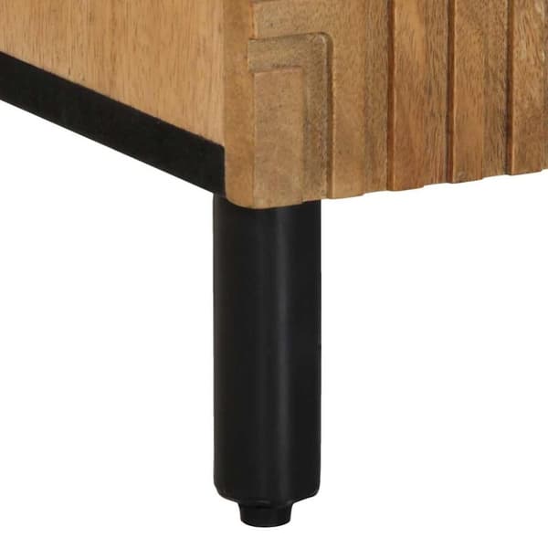 vidaXL skænke 3 stk. 60x33x75 cm massivt mangotræ brun