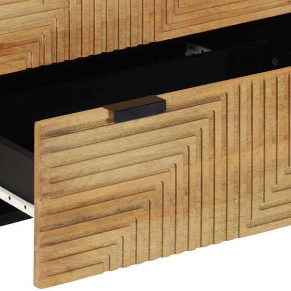 vidaXL skænke 3 stk. 60x33x75 cm massivt mangotræ brun