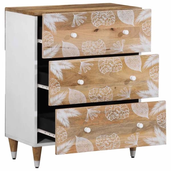 vidaXL skænke 2 stk. 60x33,5x75 cm massivt mangotræ