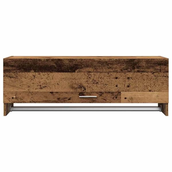 vidaXL Garderobe gammelt tre 100x32,5x35 cm konstruert tre