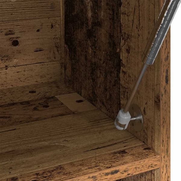 vidaXL Garderobe gammelt tre 100x32,5x35 cm konstruert tre