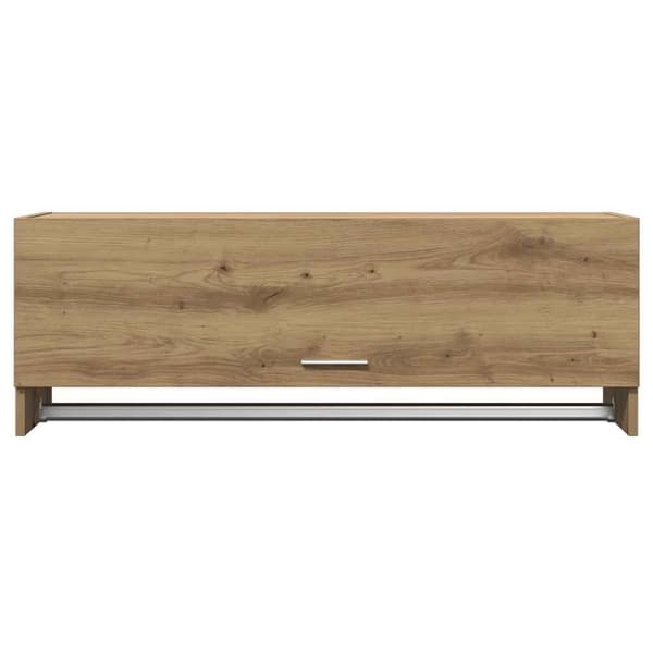 vidaXL garderobeskab 100x32,5x35 cm konstrueret træ kunsteg