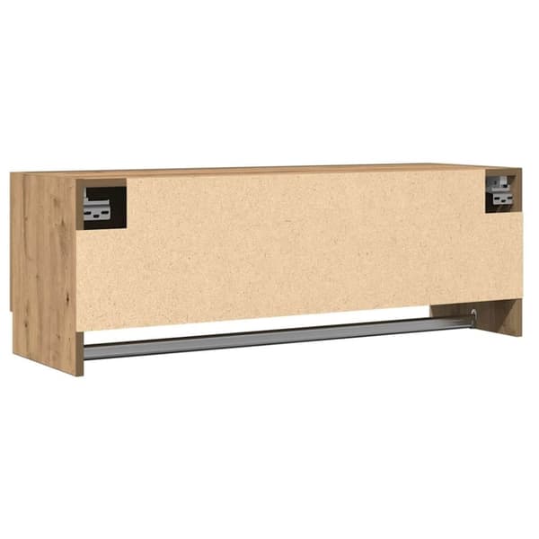 vidaXL garderobeskab 100x32,5x35 cm konstrueret træ kunsteg
