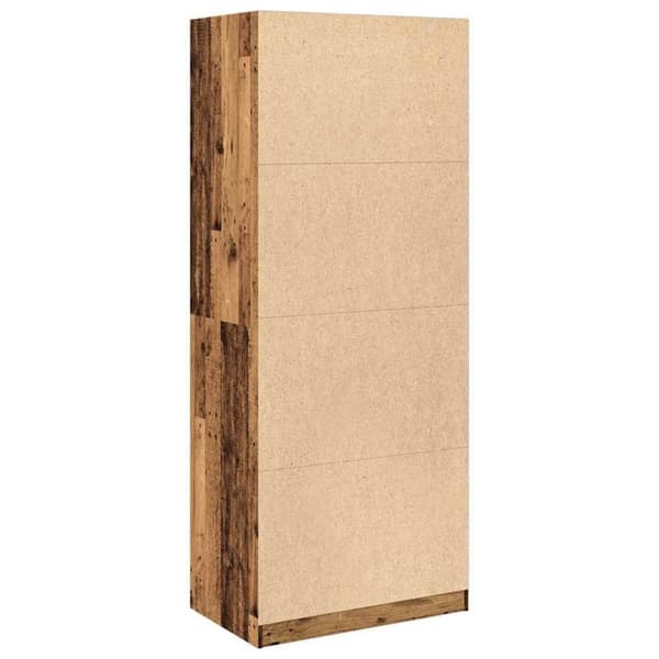 vidaXL Garderobe gammelt tre 80x50x200 cm konstruert tre