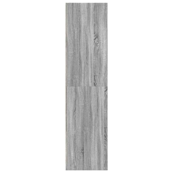 vidaXL Garderobe grå sonoma 80x50x200 cm konstruert tre