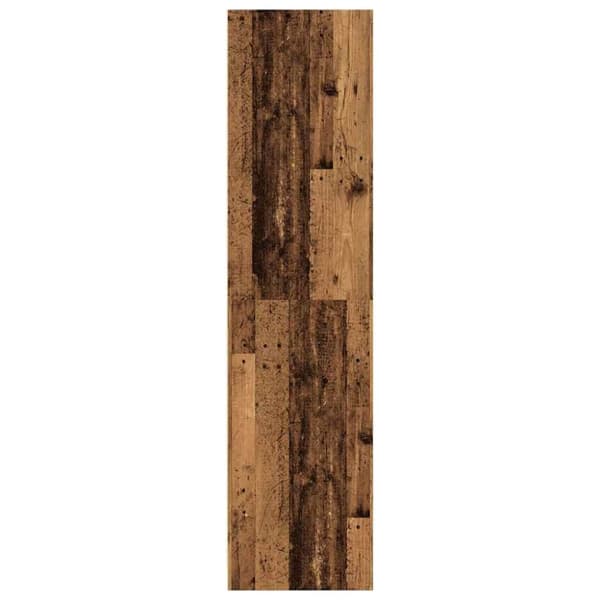 vidaXL klædeskab 80x50x200 cm konstrueret træ gammelt træ-look