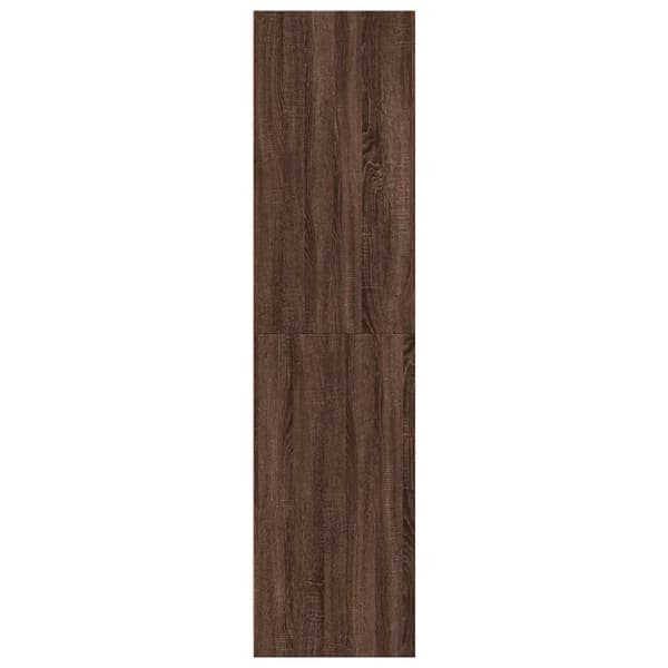 vidaXL Garderobe brun eik 80x50x200 cm konstruert tre