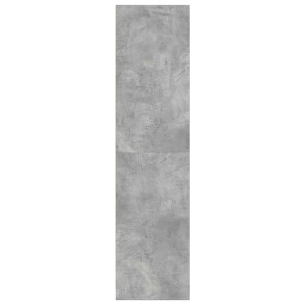 vidaXL Garderob betonggrå 80x50x200 cm konstruerat trä