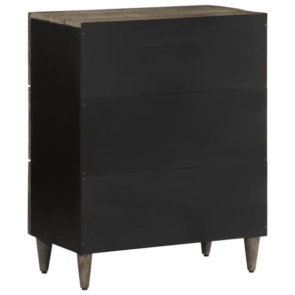 vidaXL skænke 2 stk. 60x33,5x75 cm massivt mangotræ lysegrå