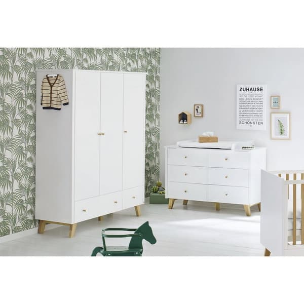 Rootz 'Pan' stor garderob - garderob - Armoire - Soft -Close Technology - 145cm x 56 cm x 185 cm
