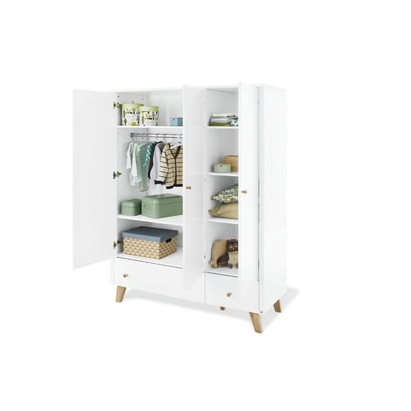 Rootz 'Pan' stor garderob - garderob - Armoire - Soft -Close Technology - 145cm x 56 cm x 185 cm