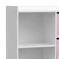 Miniatyrbild 3 av 4: Skåp 3 fack 4 lådor för barn rosa grå Övrigt Rosa