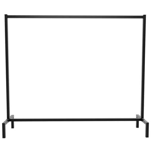 Melva Robust klädställ Industriell design Garderob Lastkapacitet: 100 kg, svart -150x38x120