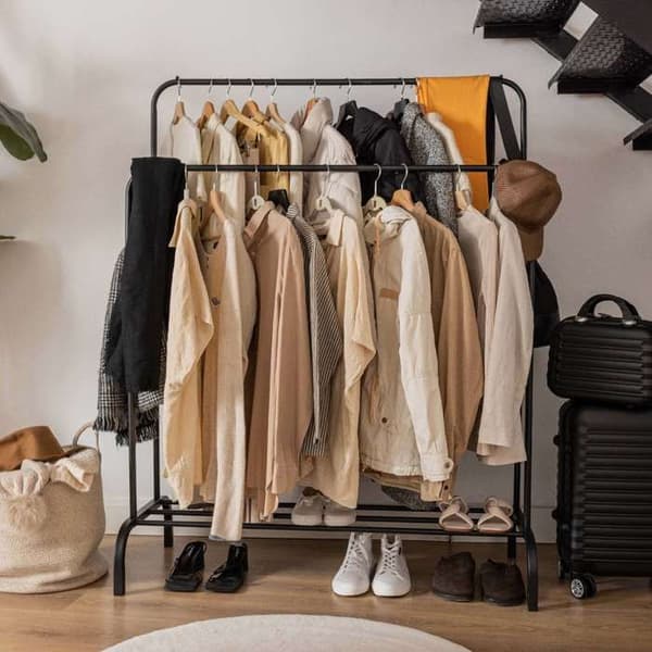 Klädställ - NEWLUX - Hangy Duo 30 - Motstånd 30 kg - Svart färg - Stålstruktur