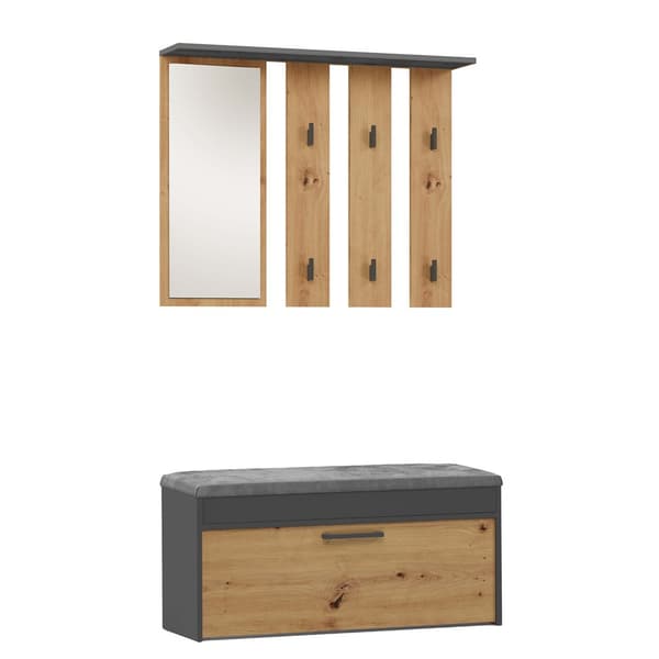 Parma garderobe PARMA ANTRACIT HÅNDVERK