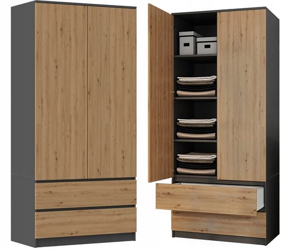 Garderobe Malwa SS-90 ANTRACIT HÅNDVÆRK